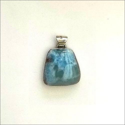 Tapered Larimar Pendant